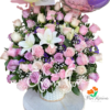 Arreglo De Rosas Y Lirios, Serenata Blanca y Rosada